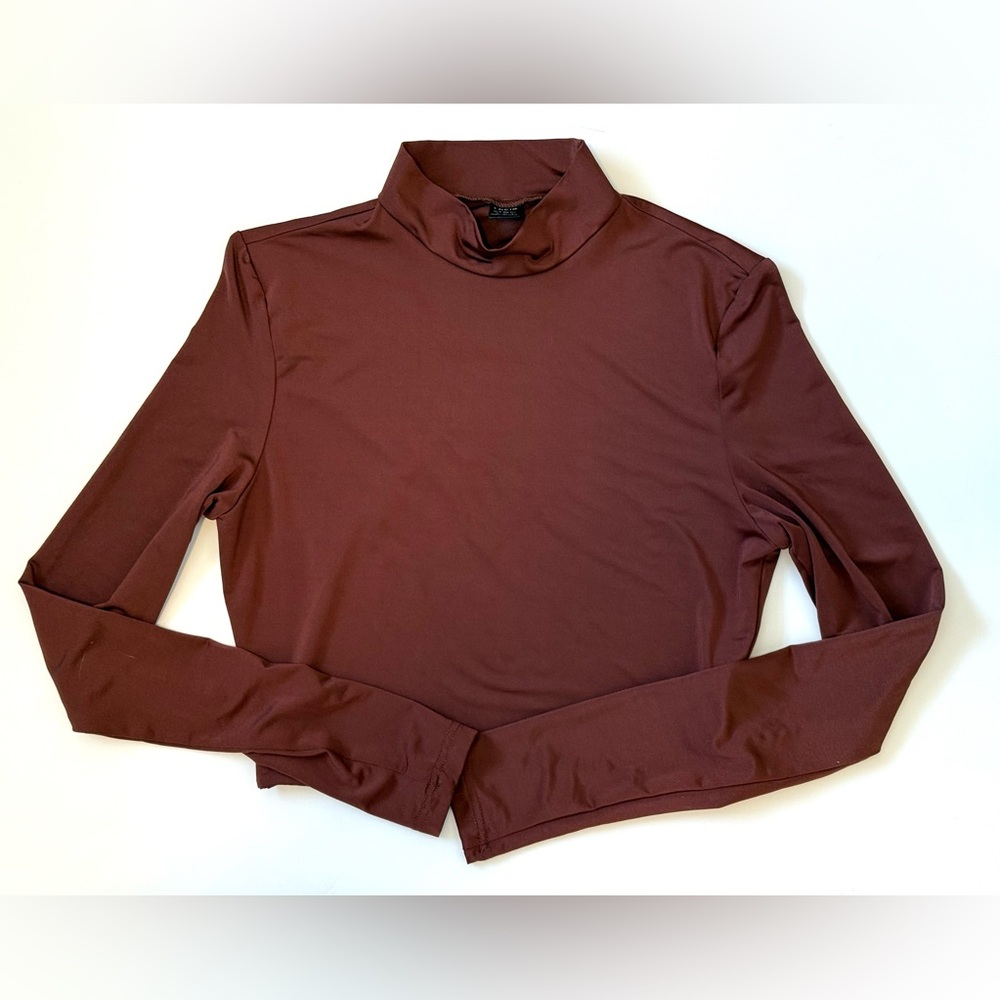SHEIN Brown Turtleneck Top